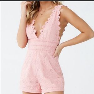 Forever 21 Coral Romper